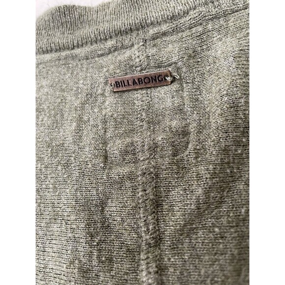 Billabong Sweater Womens Large Olive Green Drop Shoulder Knit Pullover - Picture 3 of 4